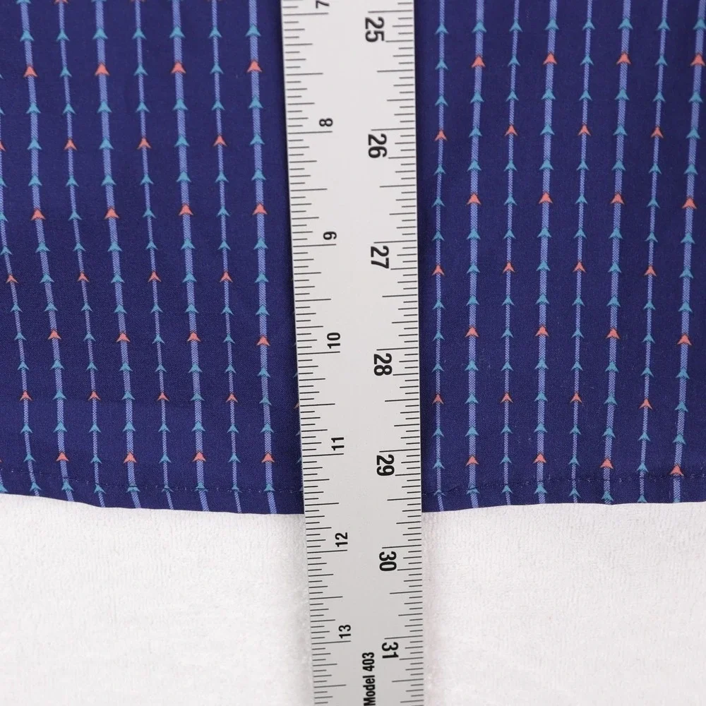 Mizzen+Main Leeward Short Sleeve Button Down Shirt Mens Large Classic Blue - Picture 10 of 11